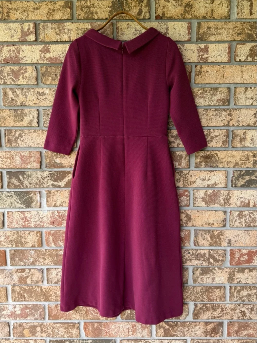Boden Violet Ottoman Dress Women’s Size 6 Regular Ruby Color Pockets Beautiful! - Picture 7 of 11